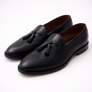 Allen Edmonds Manchester Tassel Loafers – Black Leather | Made in USA Size 9.5
